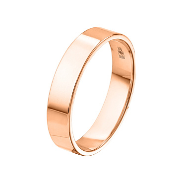 Обручальное кольцо из красного золота 200-000-360
